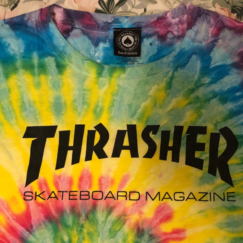 Tye-Dye Thrasher tee from SXSW Thrasher event